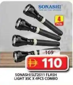 Grand Mall Sharjah Sonashi slt 2511 flash light combo offer