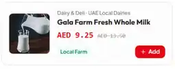 Gala Supermarket Gala Farm Fresh Whole Milk offer