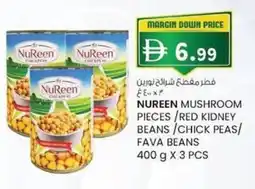 KM Trading Nureen mushroom pieces/red kidney beans/chick peas/ fava beans offer
