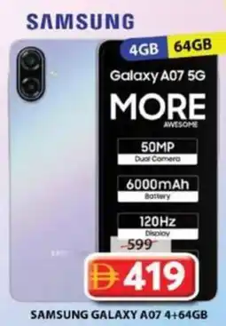 Grand Mall Sharjah Samsung galaxy a07 4+64gb offer