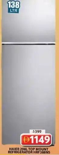 Grand Mall Sharjah Haier 298l top mount refrigerator hrf388ns offer
