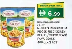 KM Trading Nureen mushroom pieces/red kidney beans/chick peas/ fava beans offer