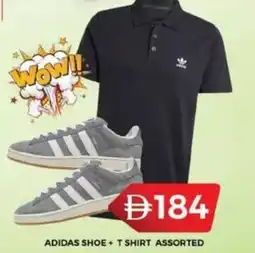 Grand Hyper Market Adidas shoe + t shirt assorted offer