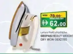 KM Trading Geepas heavy weight dry iron gd12780 offer