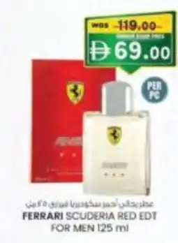 KM Trading Ferrari scuderia red edt for men offer