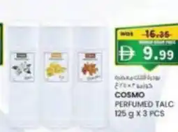 KM Trading Cosmo perfumed talc offer