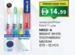 KM Trading Meile-a bright white toothbrush medium offer