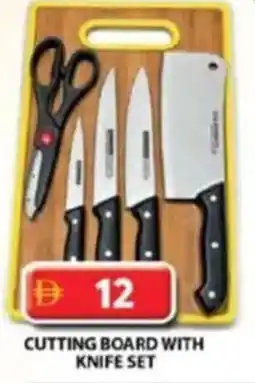 Grand Hyper Market Cutting board with knife set offer