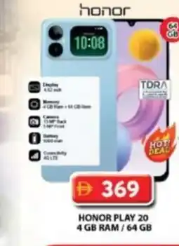 Grand Hyper Market Honor play 20 4 gb ram / 64 gb offer