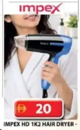 Grand Hyper Market Impex hd 1k2 hair dryer offer