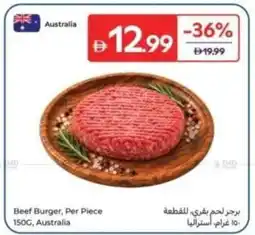 Carrefour Beef Burger, Australia offer