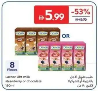 Lacnor Uht milk strawberry or chocolate