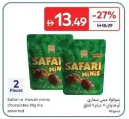 Carrefour Safari or Hawaii minis chocolates assorted offer