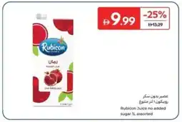 Carrefour Rubicon Juice no added sugar assorted offer