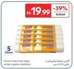 Carrefour Enviro Care trash bags white offer