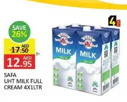 Al Madina Safa uht milk full cream offer