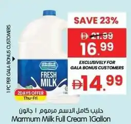 Gala Supermarket Marmum milk full cream offer