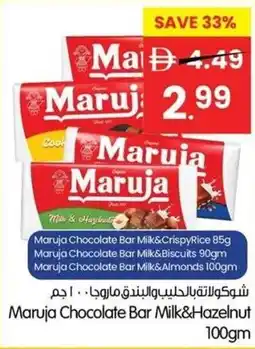 Gala Supermarket Maruja chocolate bar milk&hazelnut offer
