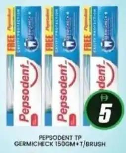 Al Madina Pepsodent tp germicheck +t/brush offer