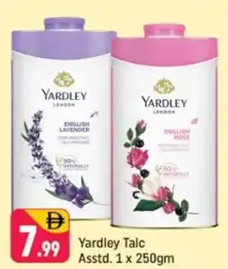 Shaklan Yardley Talc offer