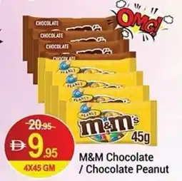 New W Mart M&m chocolate / chocolate peanut offer