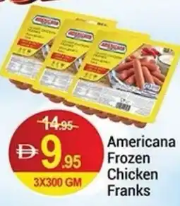 New W Mart Americana frozen chicken franks offer