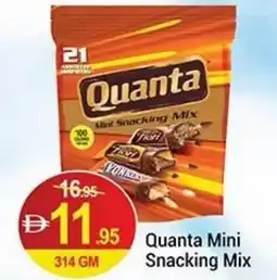 New W Mart Quanta mint snacking mix offer