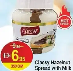 New W Mart Classy hazelnut spread with milk offer