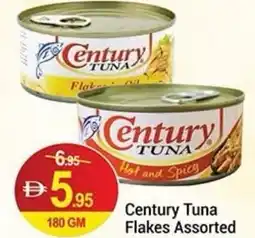 New W Mart Century tuna flakes assorted offer