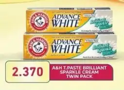 Aswaq Ramez A&h t.paste brilliant sparkle cream twin pack offer