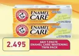 Aswaq Ramez A&h t.paste enamel care whitening twin pack offer