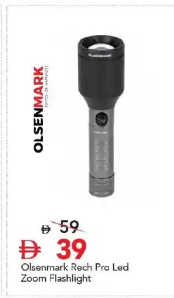 Mark & Save Olsenmark Rech Pro Led Zoom Flashlight offer
