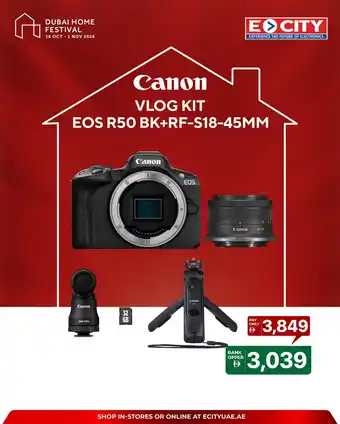 Canon vlog kit eos r50 bk+rf-s18-45mm