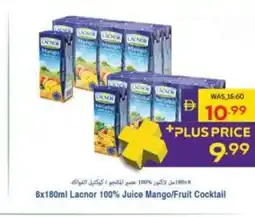 Abu Dhabi Coop Lacnor 100% Juice Mango/Fruit Cocktail offer