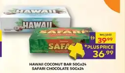 Abu Dhabi Coop Hawaii coconut bar / safari chocolate offer