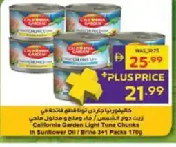 Abu Dhabi Coop California Garden Light Tuna Chunks In Sunflower Oil/Brine offer