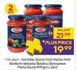 Abu Dhabi Coop Barilla Arrabbiata/Basilico/Bolognese Pasta Sauce offer
