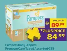 Abu Dhabi Coop Pampers Baby Diapers Premium Care Taped Assorted GSB offer