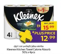 Abu Dhabi Coop Kleenex Kitchen Towel Calorie Absorb offer