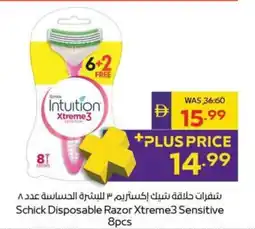 Abu Dhabi Coop Schick Disposable Razor Xtreme3 Sensitive offer