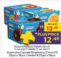Abu Dhabi Coop Americana Cupcake Strawberry/Choco Fill /Vanilla Fill offer