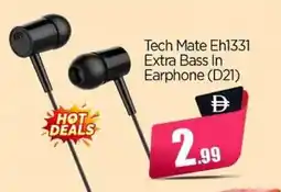 Bigmart Tech Mate Eh1331 Extra Bass In Earphone (D21) offer