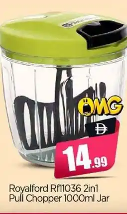 Bigmart Royalford Rf11036 2in1 Pull Chopper Jar offer