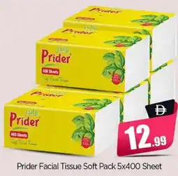 Bigmart Prider Facial Tissue Soft Pack Sheet offer