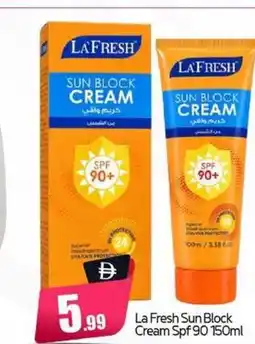 Bigmart La Fresh Sun Block Cream Spf 90 offer