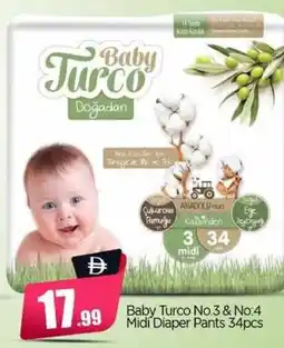 Bigmart Baby Turco No.3 & No:4 Midi Diaper Pants offer