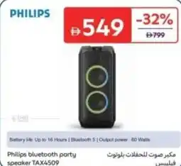 Carrefour Philips bluetooth party speaker TAX4509 offer