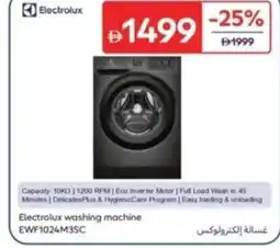 Carrefour Electrolux washing machine EWF1024M3SC offer