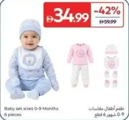 Carrefour Baby set sizes 0-9 Months offer