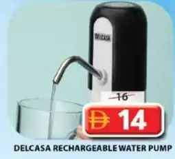 Grand Hyper Market Delcasa rechargeable water pump offer